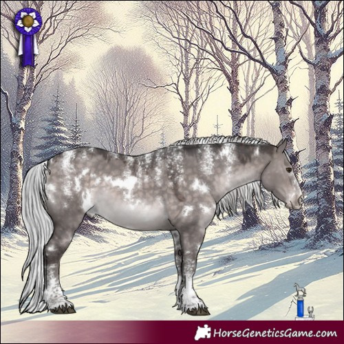 Horse Color:Powder White Platinum White Spotted Silver Brown Dun