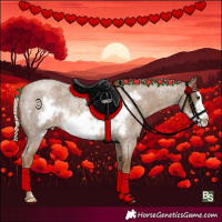 Horse Color:Chocolate Palomino Roan Frame