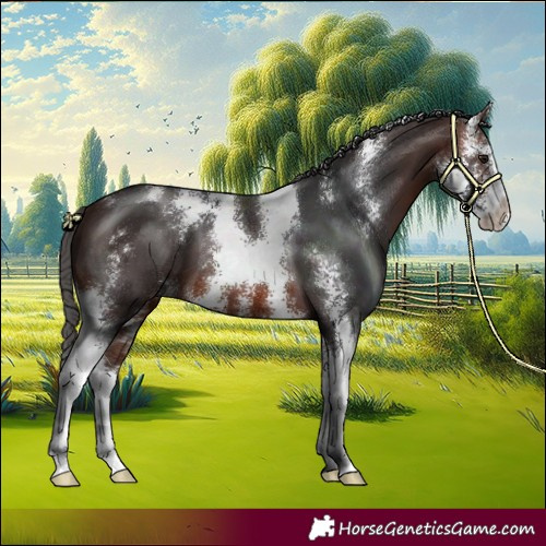 Horse Color:Brown Sabino 
