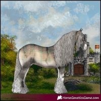 Horse Color:Plaid Silver Brown Ice Onyx Tobiano