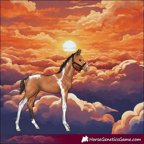 Horse Color:Bay Tobiano