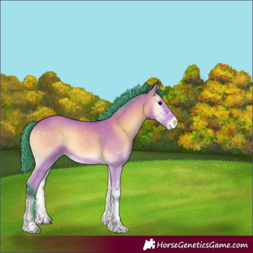 Horse Color:Watercolor Bay Onyx Sabino Varnish