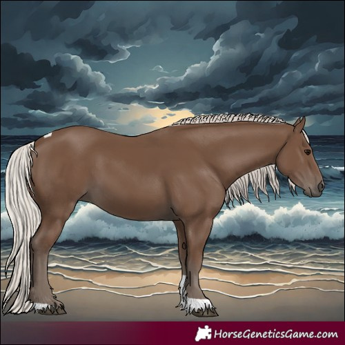 Horse Color:Silver Black Tobiano 