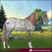 Horse Color:Painted Watercolor Buckskin Ice Pearl Dun 