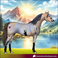Horse Color:Bay Dun Sabino 