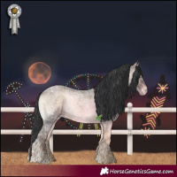 Horse Color:Brown Ice Roan Onyx Mushroom Sabino Brindle