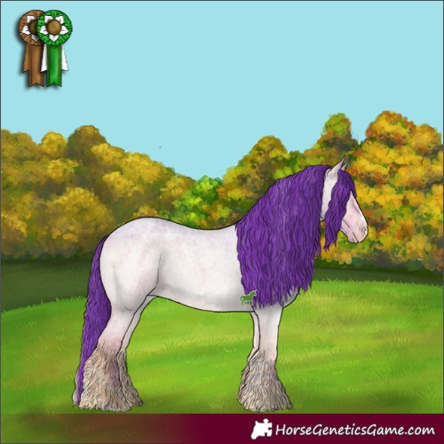 Horse Color:Watercolor Brown Ice Roan Onyx Mushroom Sabino Brindle