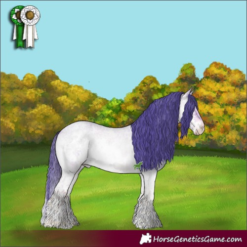 Horse Color:Watercolor Brown Ice Roan Onyx Mushroom Sabino Splash 
