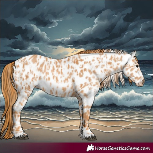 Horse Color:Chestnut Leopard  and Chestnut Leopard 