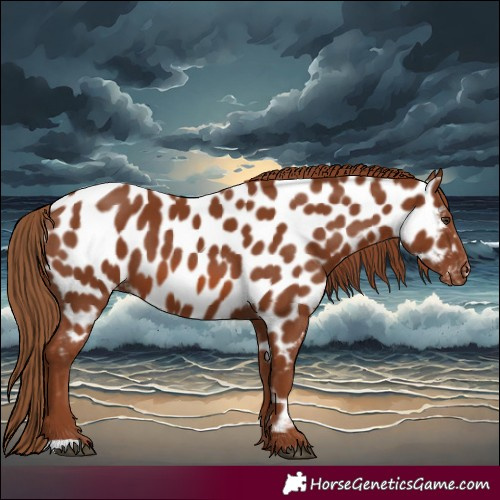 Horse Color:Chestnut Appaloosa