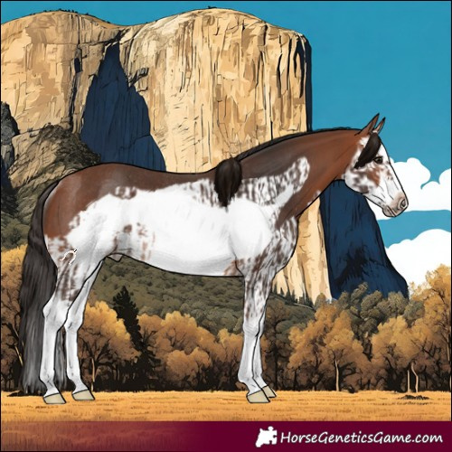 Horse Color:Bay Splash Frame Rabicano and Bay Splash Frame Rabicano