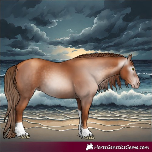 Horse Color:Gray Gold Champagne Tobiano 