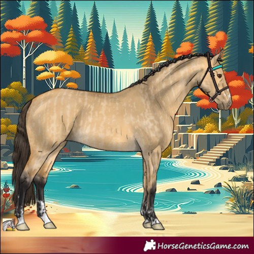Horse Color:Buckskin Dun and Buckskin Dun