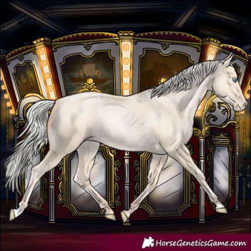 Horse Color:Silver Amber Cream Champagne Pearl