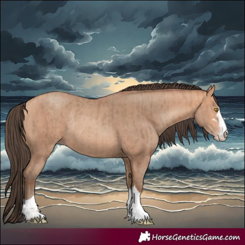 Horse Color:Amber Champagne Rabicano  and Amber Champagne Rabicano 