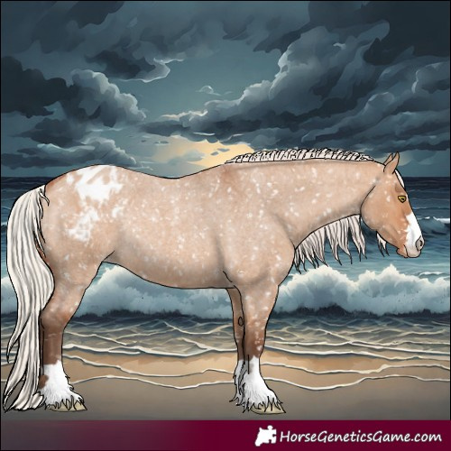 Horse Color:Silver Bay Roan Dun Appaloosa Rabicano 