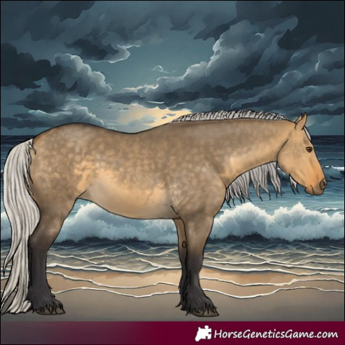 Horse Color:Silver Buckskin Dun