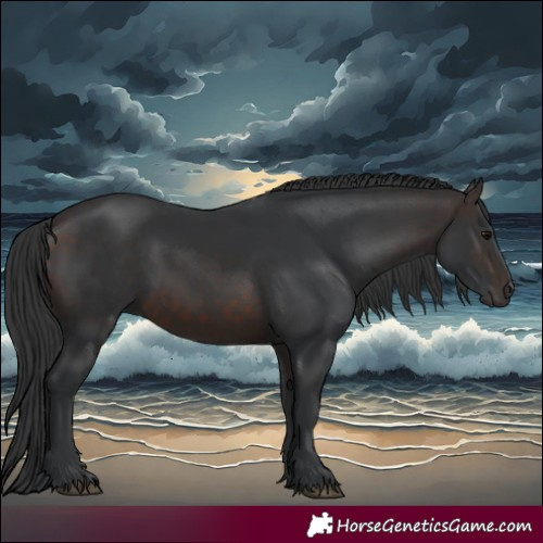 Horse Color:White Spotted Brown 