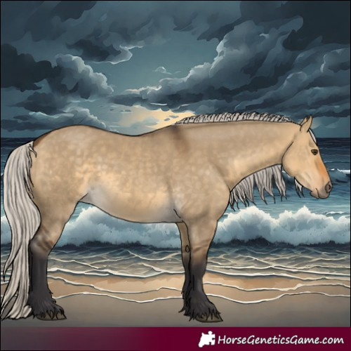 Horse Color:Silver Buckskin Dun 