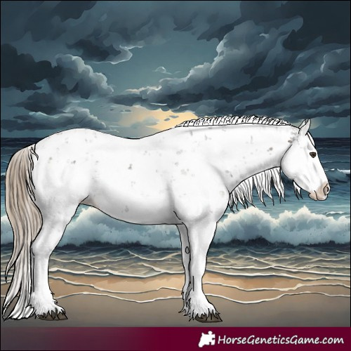 Horse Color:Liver Chestnut Sabino Splash Snowflake Varnish