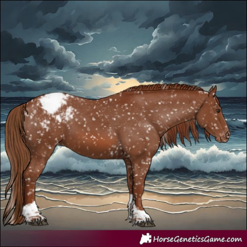 Horse Color:Chestnut Tobiano Appaloosa 