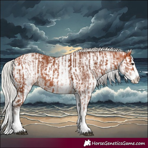 Horse Color:White Spotted Silver Bay Splash  and White Spotted Silver Bay Splash 