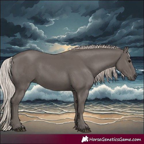Horse Color:Silver Black