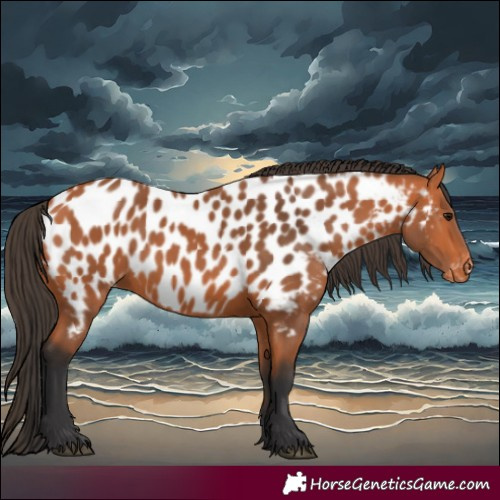 Horse Color:Bay Near Leopard