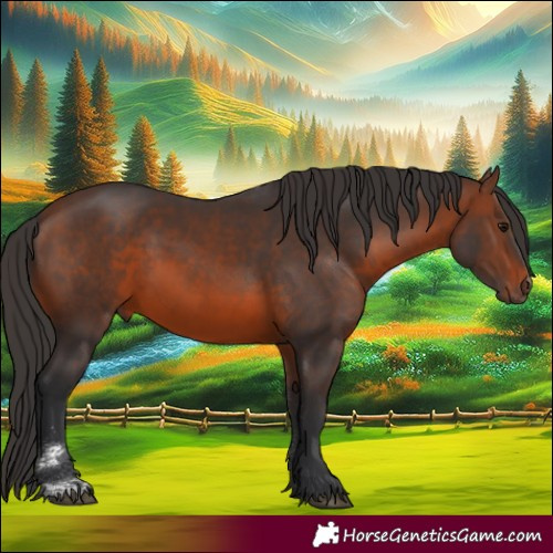 Horse Color:Brown Sabino 