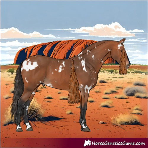 Horse Color:White Spotted Bay