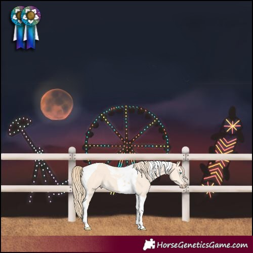 Horse Color:Perlino Tobiano 