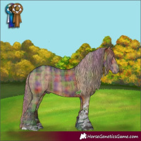 Horse Color:Nacre Plaid Liver Red Dun Tobiano Brindle