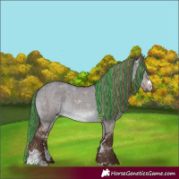 Horse Color:Painted Liver Red Dun Sabino Brindle