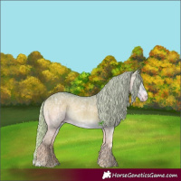 Horse Color:Watercolor Silver Brown Ice Onyx Sabino Brindle