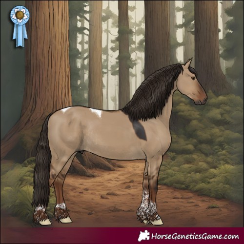 Horse Color:Gray Liver Red Dun Tobiano Rabicano 