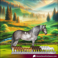 Horse Color:Gray White Spotted Bay Tobiano Rabicano 