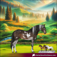 Horse Color:Gray White Spotted Bay Tobiano Rabicano 