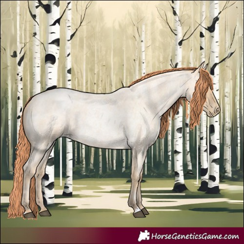 Horse Color:Bay Roan Snowdrop Pearl