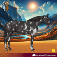 Horse Color:White Spotted Smoky Black