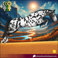Horse Color:Gray Black Appaloosa 