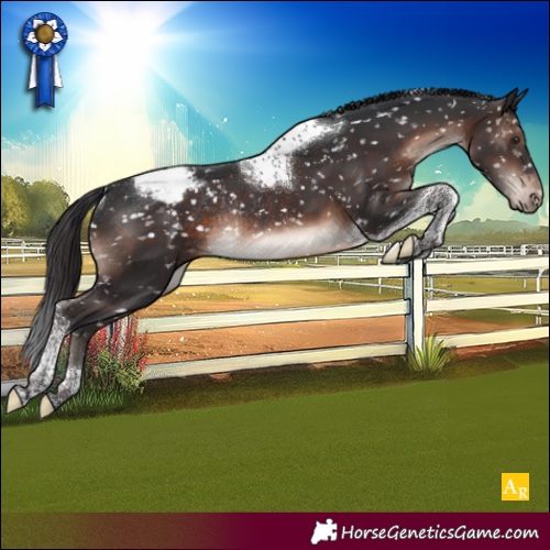 Horse Color:Brown Mushroom Tobiano Snowcap Rabicano 