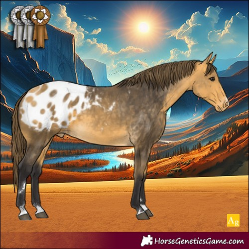 Horse Color:Buckskin Appaloosa