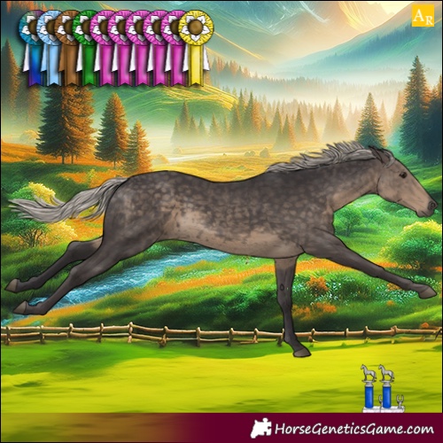 Horse Color:Silver Smoky Black