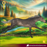 Horse Color:Silver Smoky Black 