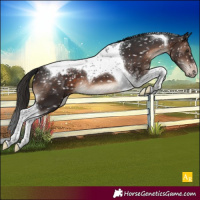 Horse Color:Brown Mushroom Tobiano Snowcap