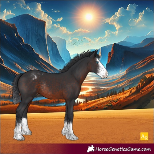 Horse Color:Brown Sabino Splash Appaloosa Rabicano 