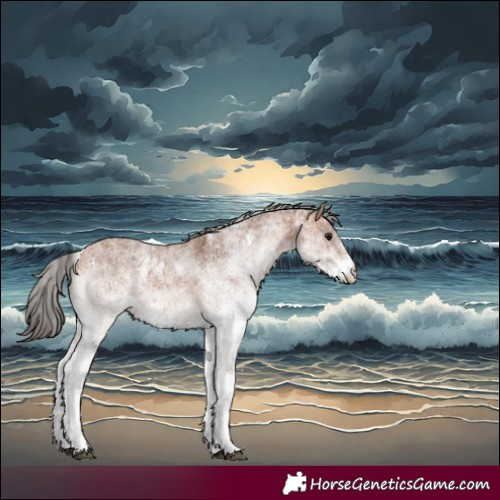 Horse Color:White Spotted Bay 