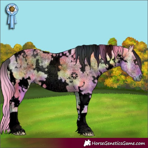 Horse Color:Void Nacre Watercolor White Spotted Liver Red Onyx Ice 