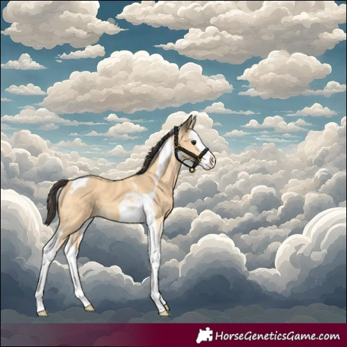 Horse Color:Buckskin Splash Tobiano 