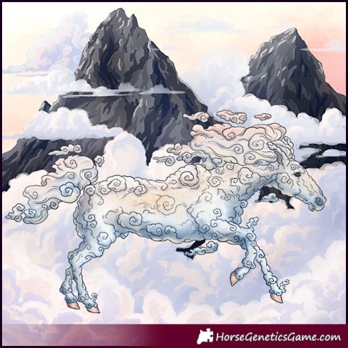 Horse Color:White Spotted Palomino Ice 